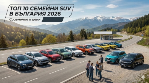 Топ 10 семейни SUV автомобила в България за 2026 г.: Сравнение и цени