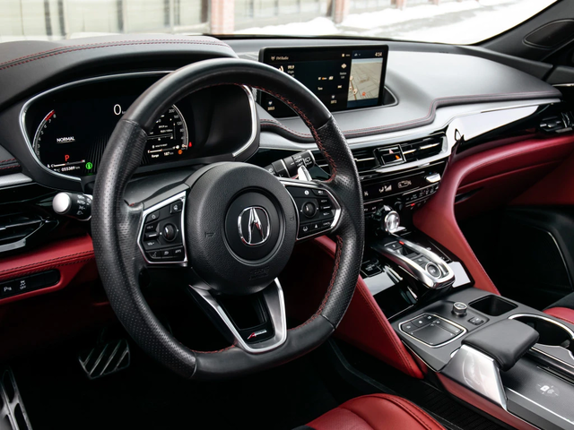 Acura Mdx 2024| A-SPEC| RED INT| ОБДУХ| PANO| 3D ELS| BLACK - автомобили, коли, обяви за нови и употребявани 4