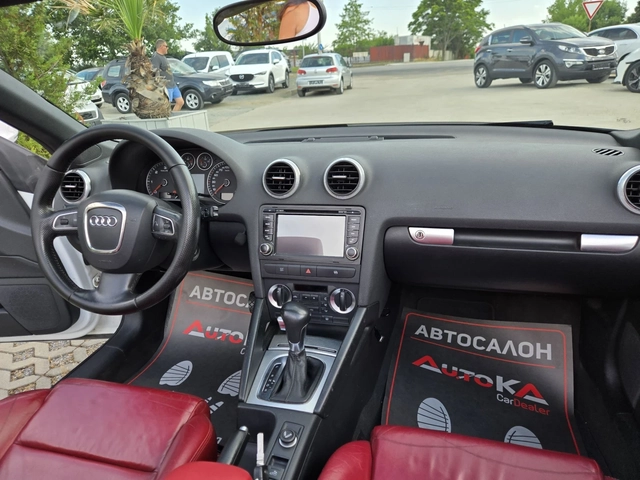 Audi A3 CABRIO/2.0TDI-140кс/АВТОМАТ/S-LINE/LED/NAVI - автомобили, коли, обяви за нови и употребявани 12