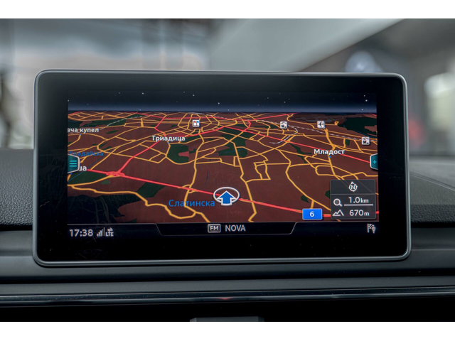 Audi A5 Sportback/2.0TDI/Sline/Ambient/Virtual/Подгрев/PDC/F1 - автомобили, коли, обяви за нови и употребявани 10