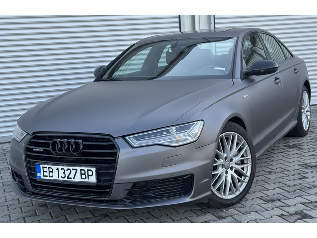 Audi A6 3,0 TFSI 310ps, nardy grey satin, android, matrix, Quattro, euro 6 - автомобили, коли, обяви за нови и употребявани 0