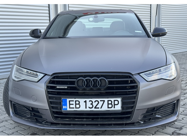 Audi A6 3,0 TFSI 310ps, nardy grey satin, android, matrix, Quattro, euro 6 - автомобили, коли, обяви за нови и употребявани 1