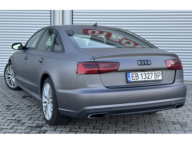 Audi A6 3,0 TFSI 310ps, nardy grey satin, android, matrix, Quattro, euro 6 - автомобили, коли, обяви за нови и употребявани 4