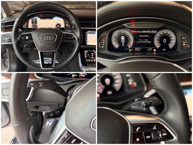 Audi A6 50Tdi= Quattro= S-line= HUD= Distronic= Keyless Go - автомобили, коли, обяви за нови и употребявани 14