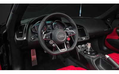 Audi R8 5.2 V10 SPIDER* ЧЕРВЕНА КОЖА* ПОДГРЕВ* КАМЕРА - автомобили, коли, обяви за нови и употребявани 10