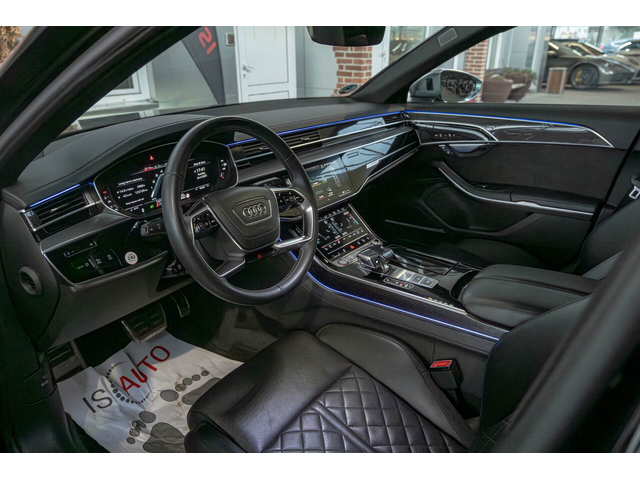 Audi S8 4.0TFSI/Carbon/B&O/Камера 360/HuD/Дистроник/Обдухване/Амбиент - автомобили, коли, обяви за нови и употребявани 6