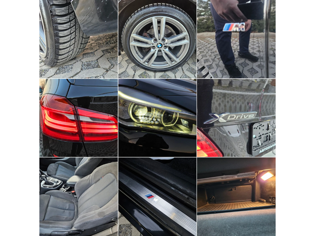 BMW 2 Active Tourer 2.0-190кс= АВТОМАТ= 4x4= M PACK= НАВИ= КАМЕРА= HUD - автомобили, коли, обяви за нови и употребявани 16