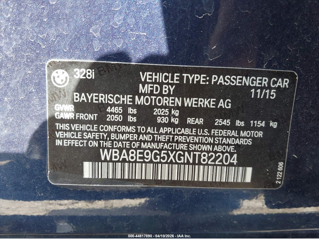 BMW 328I 2.0L I-4 DI, DOHC, VVT, TURBO, 240HP Rear Wheel Drive - автомобили, коли, обяви за нови и употребявани 8