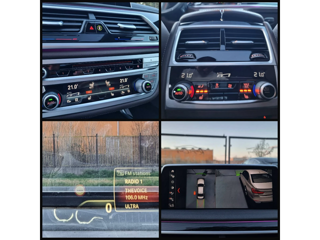 BMW 730 /Long/M-Paket/Distronic/Head up/Панорама/ - автомобили, коли, обяви за нови и употребявани 16