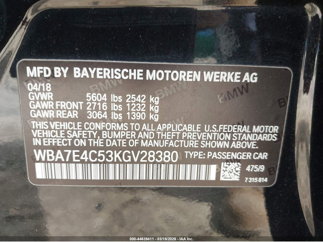 BMW 740I 3.0L I-6 DI, DOHC, VVT, TURBO, 320HP All Wheel Drive - автомобили, коли, обяви за нови и употребявани 8