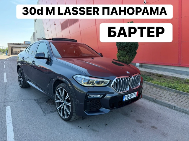 BMW X6 БАРТЕР* LASSER* M* PANORAMA - автомобили, коли, обяви за нови и употребявани 0