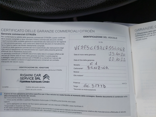 Citroen C1 1, 0i 72ps EURO 6D - автомобили, коли, обяви за нови и употребявани 14