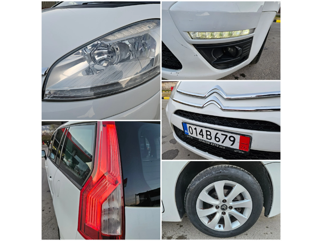 Citroen Grand C4 Picasso 1.6Hdi Facelift/7mesta/6skorosti - автомобили, коли, обяви за нови и употребявани 14