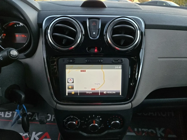 Dacia Lodgy 1.6i-85kc= 7МЕСТА= ГАЗ= НАВИ= PRESTIGE= 191.000km - автомобили, коли, обяви за нови и употребявани 15