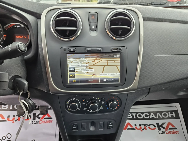 Dacia Logan 1.2i-75кс= ФАБРИЧНА ГАЗ= 158.000км= НАВИ - автомобили, коли, обяви за нови и употребявани 15