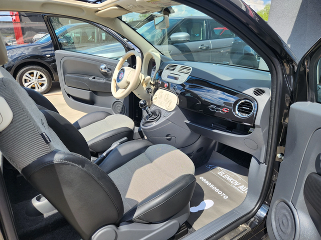 Fiat 500 CABRIO 1.4i-100к.с- EURO 5b -КЛИМАТИК-ШВЕЙЦАРИЯ - автомобили, коли, обяви за нови и употребявани 13