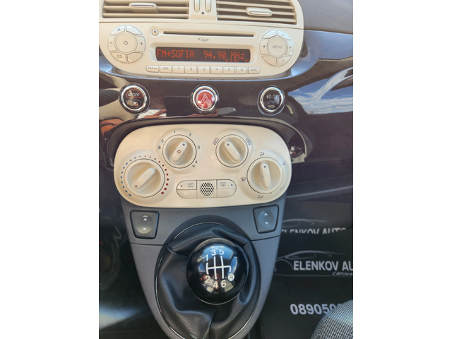 Fiat 500 CABRIO 1.4i-100к.с- EURO 5b -КЛИМАТИК-ШВЕЙЦАРИЯ - автомобили, коли, обяви за нови и употребявани 9