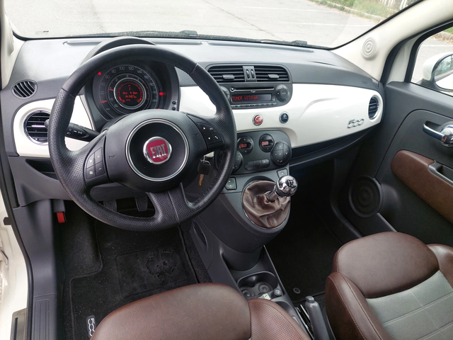 Fiat 500 1, 3D LOUNGE+ КОЖА - автомобили, коли, обяви за нови и употребявани 5