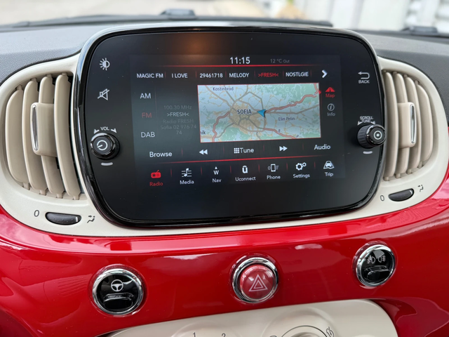 Fiat 500 35564км.+ Панорама+ Каско+ Регистрация+ Euro 6D - автомобили, коли, обяви за нови и употребявани 12