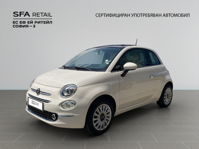 Fiat 500 LOUNGE 1.2 69 hp АВТОМАТИК EURO 6B - автомобили, коли, обяви за нови и употребявани 0