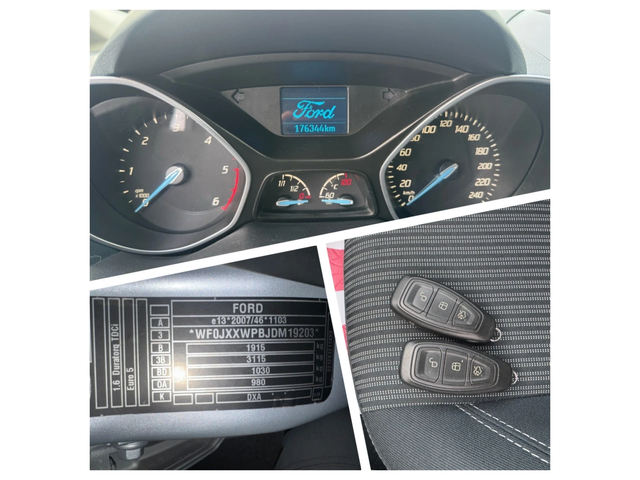 Ford C-max 1.6 Diesel 115k.c - автомобили, коли, обяви за нови и употребявани 12