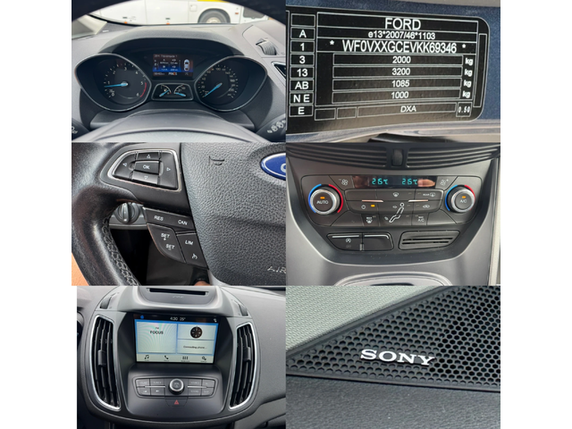 Ford C-max 1.5TDCI#АВТОМАТИК#АВТОПИЛОТ#SONY#88500KM - автомобили, коли, обяви за нови и употребявани 16