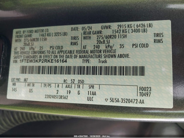 Ford F150 2.7L V-6 DI, DOHC, VVT, TURBO, 325HP 4X2 Drive - автомобили, коли, обяви за нови и употребявани 8