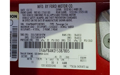 Ford Mustang 3.7L 6 REAR WHEEL DRIVE - автомобили, коли, обяви за нови и употребявани 13