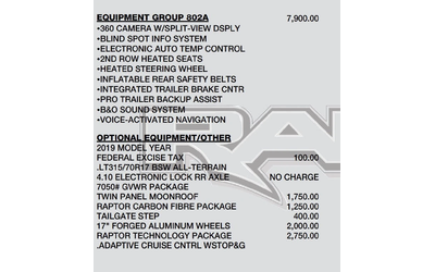 Ford Raptor SuperCrew 4WD * 68827км!* АвтоКредит* (ЦЕНА ДО БГ) - автомобили, коли, обяви за нови и употребявани 6