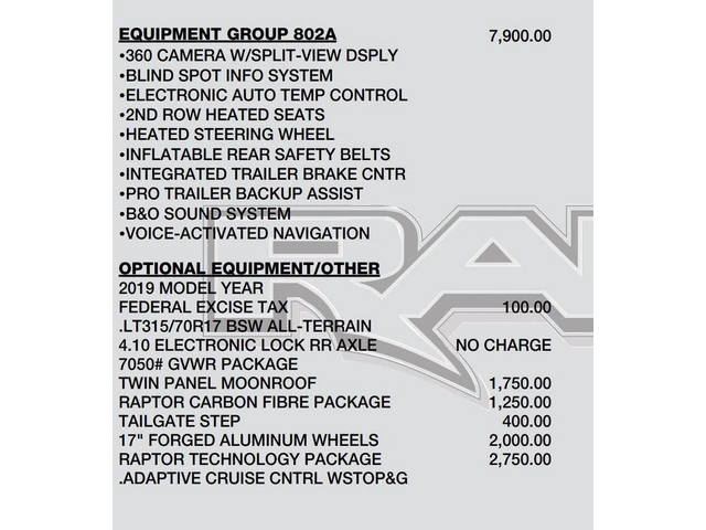 Ford Raptor SuperCrew 4WD * 68827км!* АвтоКредит* (ЦЕНА ДО БГ) - автомобили, коли, обяви за нови и употребявани 6