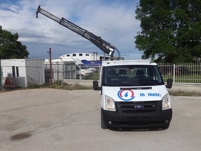 Ford Transit БОРДОВИ C KРАН#025# 1.75t/1.3m - автомобили, коли, обяви за нови и употребявани 4