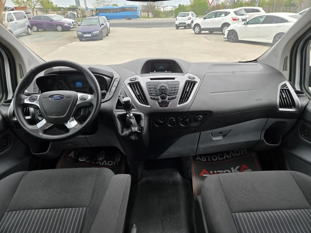 Ford Transit Custom 2.2TDCI-125кс= 8МЕСТА= КЛИМАТИК= 6ск= АВТОПИЛОТ - автомобили, коли, обяви за нови и употребявани 12