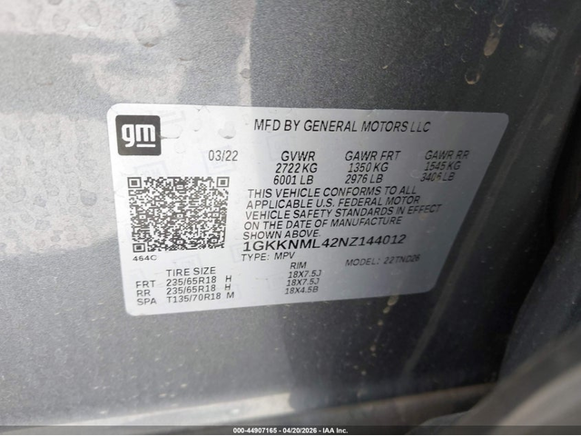 Gmc Acadia 2.0L I-4 DI, DOHC, VVT, TURBO, 228HP Front Wheel Drive - автомобили, коли, обяви за нови и употребявани 8