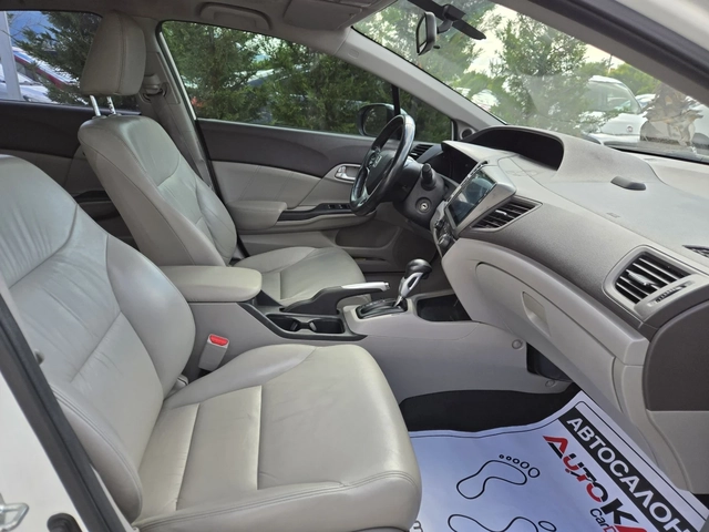 Honda Civic 1.8i-141кс= АВТОМАТ= НАВИГАЦИЯ= ПОДГРЕВ - автомобили, коли, обяви за нови и употребявани 14