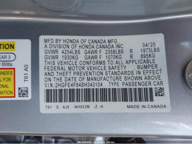 Honda CIVIC HYBRID 2.0L I-4 DI, DOHC, VVT, 141HP Front Wheel Drive - автомобили, коли, обяви за нови и употребявани 8