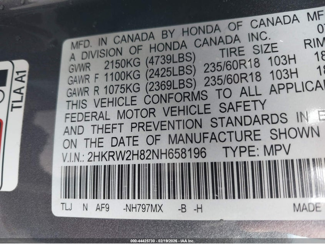 HONDA Cr-v 1.5L I-4 DI, DOHC, VVT, TURBO, 190HP All Wheel Drive - автомобили, коли, обяви за нови и употребявани 8