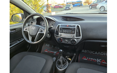 Hyundai I20 1.2i-85кс= FACE= 191.000км= ОБСЛУЖЕН= EURO 5B - автомобили, коли, обяви за нови и употребявани 12