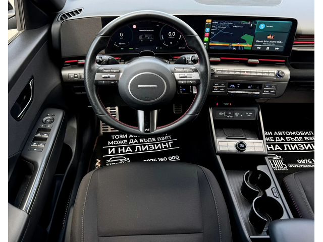 Hyundai Kona 1.6HEV 141kc N Line  ЕВРОПЕЙСКИ / ГАРАНЦИЯ ДО 2029 - автомобили, коли, обяви за нови и употребявани 7