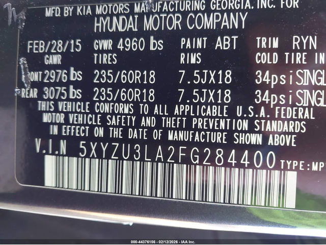 Hyundai Santa fe 2.0L I-4 DI, DOHC, VVT, TURBO, 264HP Front Wheel Drive - автомобили, коли, обяви за нови и употребявани 8