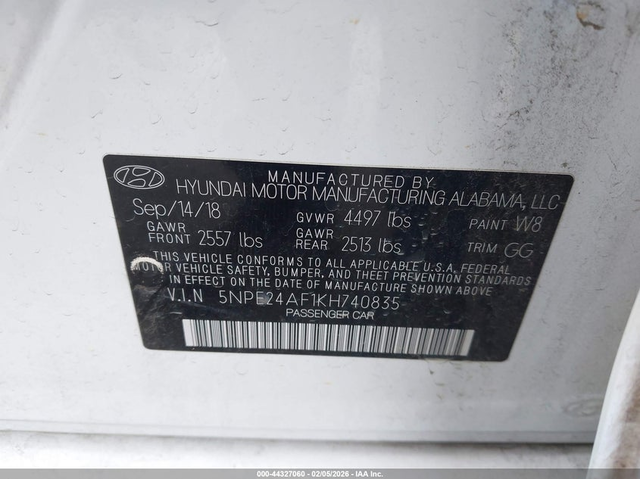 Hyundai Sonata 2.4L I-4 DI, DOHC, VVT, 185HP Front Wheel Drive - автомобили, коли, обяви за нови и употребявани 8