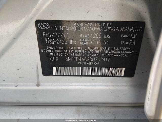 Hyundai Sonata 2.4L I-4 DI, DOHC, VVT, 190HP Front Wheel Drive - автомобили, коли, обяви за нови и употребявани 8