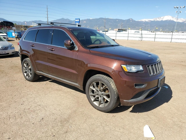 Jeep Grand cherokee SUMMIT Кафява кожа Телевизори - автомобили, коли, обяви за нови и употребявани 5