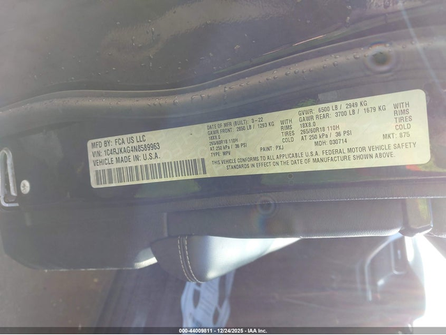 Jeep GRAND CHEROKEE L 3.6L V-6 DOHC, VVT, 293HP 4X4 Drive - автомобили, коли, обяви за нови и употребявани 8