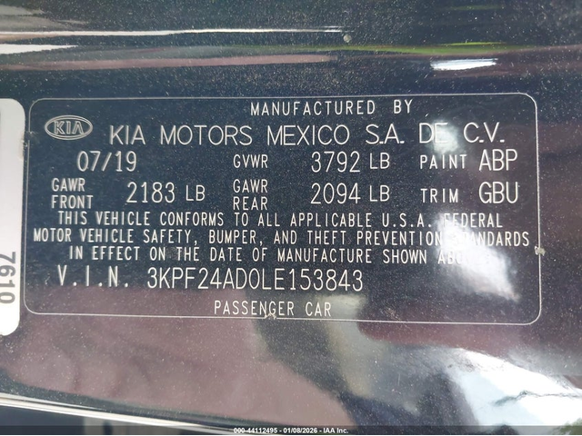 Kia Forte 2.0L I-4 DOHC, VVT, 147HP Front Wheel Drive - автомобили, коли, обяви за нови и употребявани 8