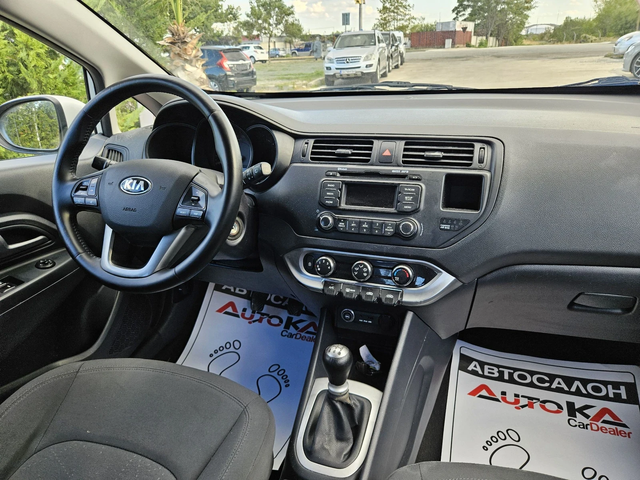 Kia Rio 1.2I-85кс= ФАБРИЧНА ГАЗ= ΕURO 5Β - автомобили, коли, обяви за нови и употребявани 12