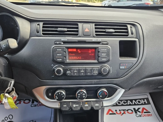 Kia Rio 1.2I-85кс= ФАБРИЧНА ГАЗ= EURO 5 - автомобили, коли, обяви за нови и употребявани 15