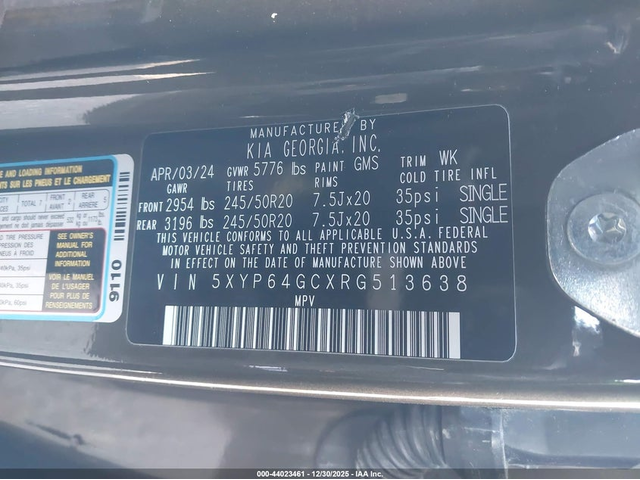 Kia Telluride 3.8L V-6 DI, DOHC, VVT, 291HP Front Wheel Drive - автомобили, коли, обяви за нови и употребявани 8