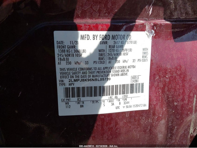 Lincoln NAUTILUS 2.0L I-4 DI, DOHC, VVT, TURBO, 250HP All Wheel Drive - автомобили, коли, обяви за нови и употребявани 8