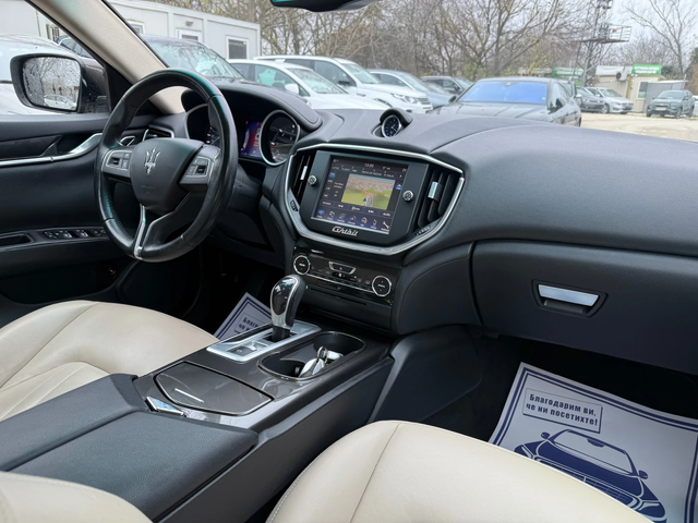 Maserati Ghibli 3.0D 250к.с  Топ състояние - автомобили, коли, обяви за нови и употребявани 11