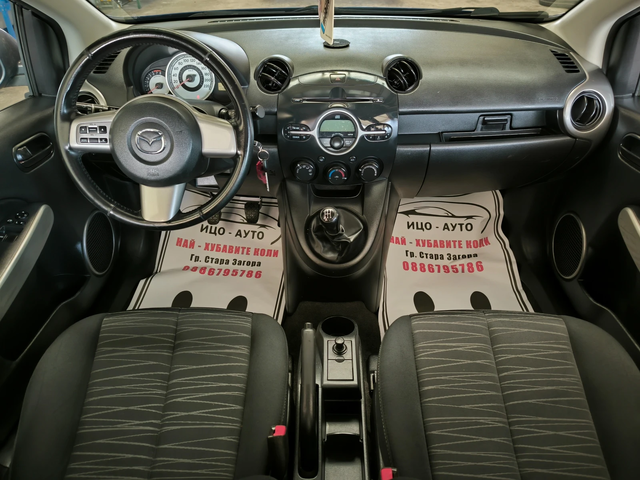Mazda 2 -1, 3i-80k.c.ВЕРИГА* * * КЛИМА* * * ЕВРО 5! - автомобили, коли, обяви за нови и употребявани 9